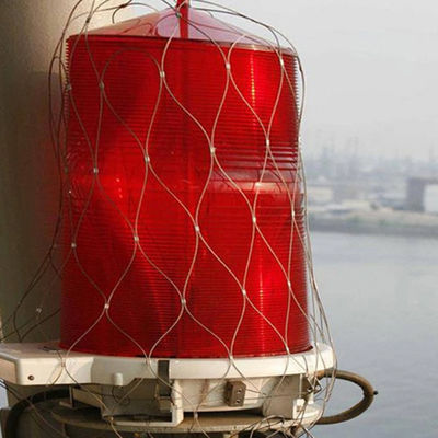 SS316 Stainless Steel Wire Rope Mesh for Drop Prevention with 100x100mm Mesh Aperture