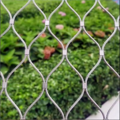 Flexible SS304 316 X Tend Cable Mesh For Zoo Aviary Protective Net