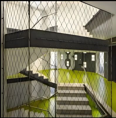 316 Stainless Steel Wire Cable Net Rope Mesh Fence for Stair Railing Balustrade