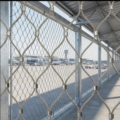Galvanized Steel Anti Drone Net with 6mm Wire Diameter and 500mm Hole Size for Oil Depot Drone Protection Net