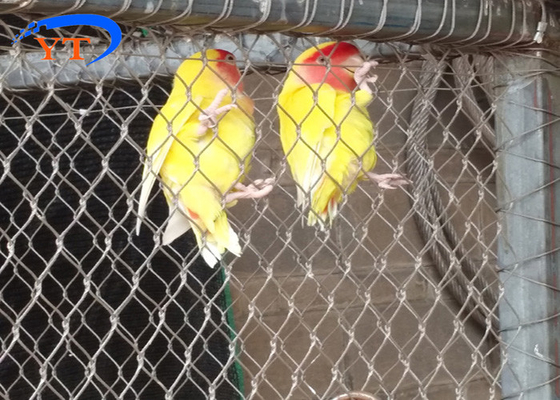 Aviary Fence Flexible Stainless Steel Cable Mesh 1.5 Mm 30*30 Mm Hole