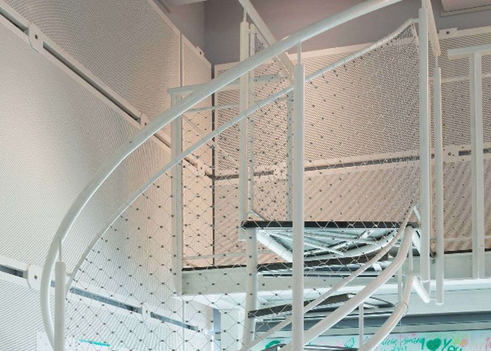 60 Mm Pitch Ferrule Balustrade Cable Mesh 60x104mm Opening