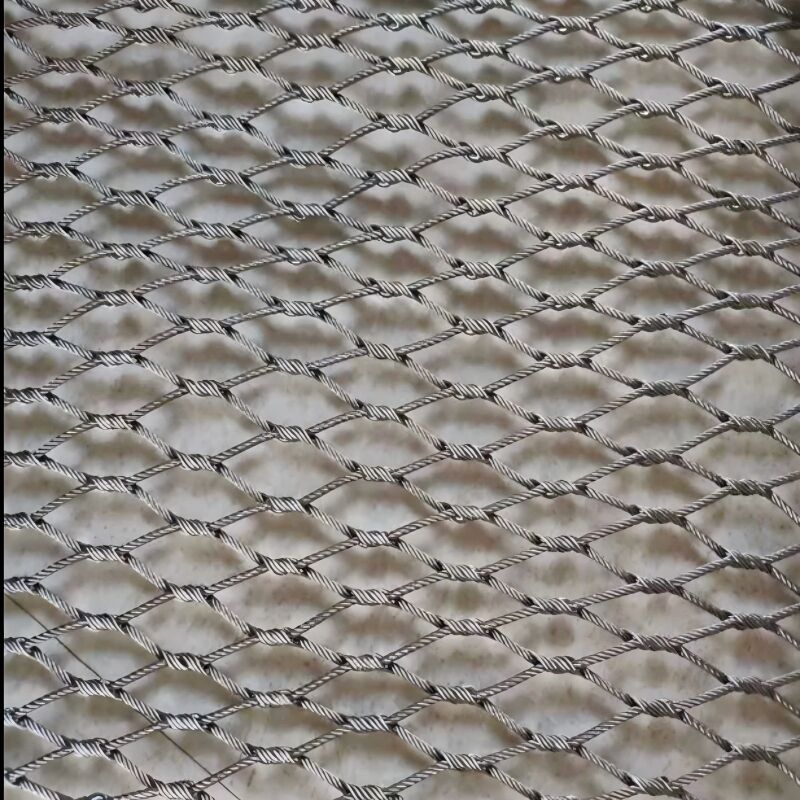 304 Soft Flexible Stainless Steel Metal Wire Rope Net Mesh for Zoo Aviary Bird Net Fence