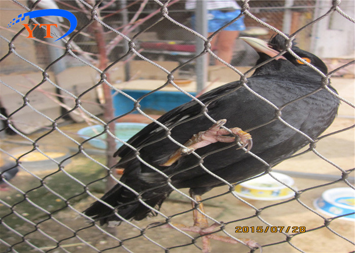 Aviary Fence Flexible Stainless Steel Cable Mesh 1.5 Mm 30*30 Mm Hole