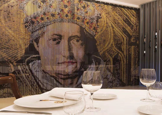 ستارة سلسلة ألومنيوم 2 مم باللون الفضي والذهبي والأحمر والأسود