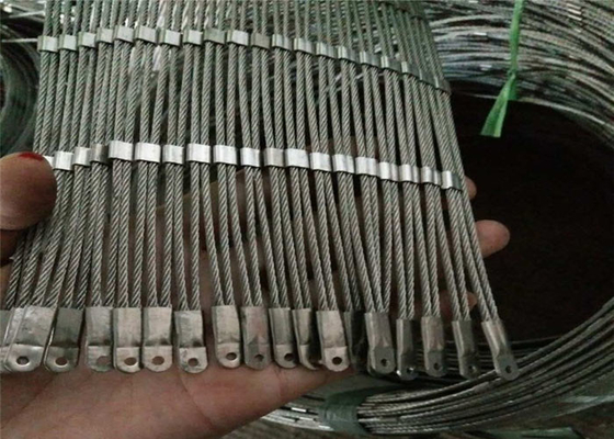 316 شبكة حبل فولاذي مقاوم للصدأ ، شبكة سلكية معمارية 2.0 مم