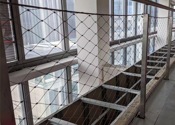 2.0 مم 300x300mm الفولاذ المقاوم للصدأ حبل صافي مضاد للحمض