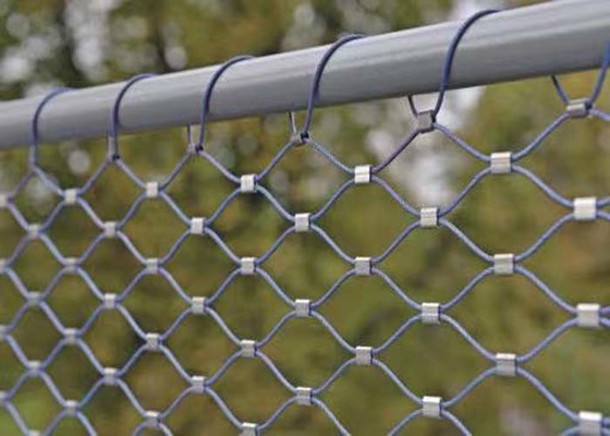 CE PVC المغلفة SUS304 الفولاذ المقاوم للصدأ كبل المعاوضة مع شبكة حبل 2.0MM