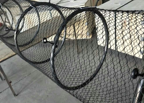 ساس 316 أسود أكسيد سلك الحبل 3mm قطرها 300x300mm