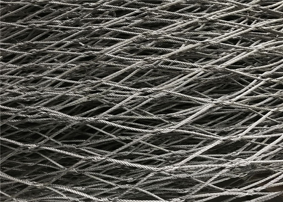 الماس الفولاذ المقاوم للصدأ القفص سلكية شبكة حديقة الحيوان حبل مرن