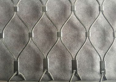 شبكة أمان من حبل الأسلاك الفولاذية المقاومة للصدأ 7x19 نمط مُطوَّق