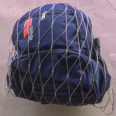 حقيبة شبكة الكابلات الآمنة من الفولاذ المقاوم للصدأ لحماية السماعة من السقوط