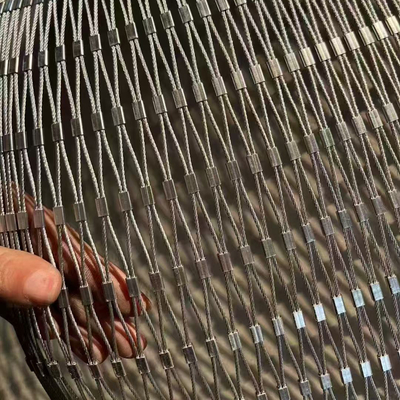 شبكة حبل سلكي من الفولاذ المقاوم للصدأ لسياج حديقة الحيوان - AISI316/316L