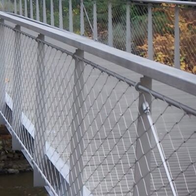 كابل الماس من الفولاذ المقاوم للصدأ الحبل المنسوج حبل الأسلاك الشبكة للسلامة الجسر