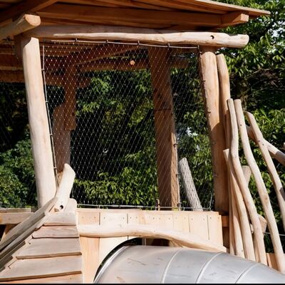 Most Impacting Resistant Stainless Steel Rope Mesh Anti-Drop Net For Courtyard