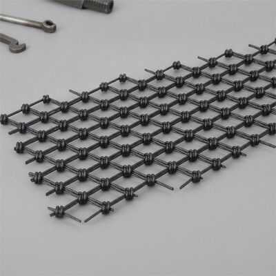 مكافحة الأشعة فوق البنفسجية أكسيد الأسود سلك الحبل شبكة مع 20mm إلى 200mm فتحة و 1.2mm إلى 3.2mm قطر الكابل