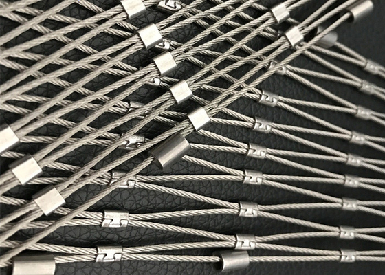 Sus 304 Sus 316 Ss Rope Mesh الدرابزين المضادة للتآكل