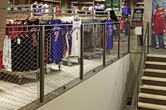 حبل الجسر من الفولاذ المقاوم للصدأ ، حبل شبكي 2.0 مم ، ثقب 60 * 60 مم