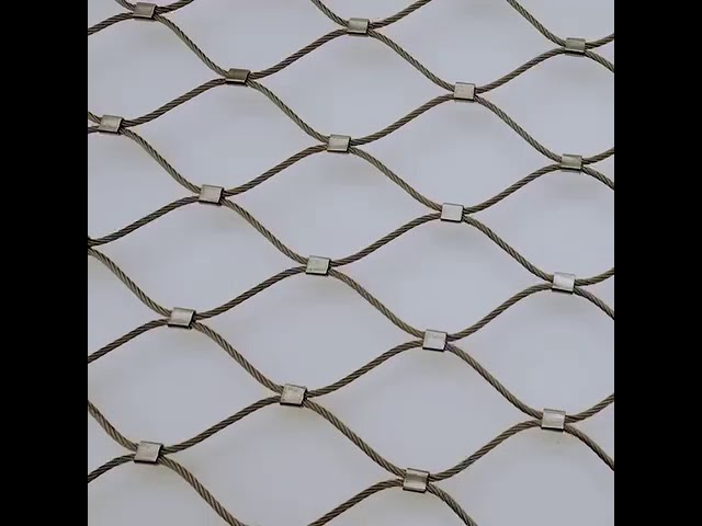 2.5 ملم الفولاذ المقاوم للصدأ حديقة الحيوان شبكة حبل شبكة حبل غير الصدأ للتخصيص