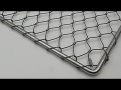 تخصيص ارتفاع شبكة الكابل الدرابزين 2.0 مم قطر السلك