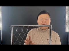 شبكة حبل من الفولاذ المقاوم للصدأ مع إطار ربط سريع