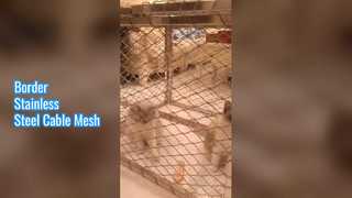 شبكة كابل من الفولاذ المقاوم للصدأ على الحدود