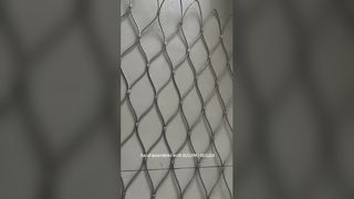 شبكة حبل أسلاك الفولاذ المقاوم للصدأ بحلقة مزدوجة